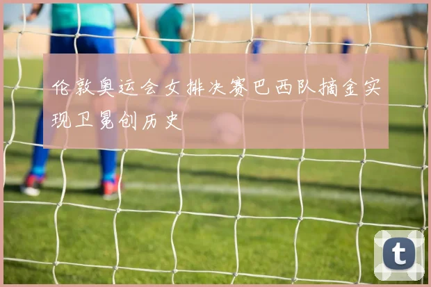 伦敦奥运会女排决赛巴西队摘金实现卫冕创历史